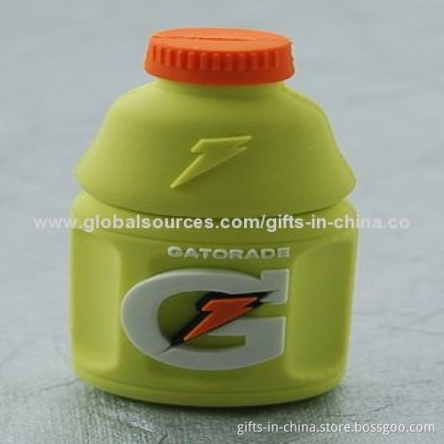 PVC-shaped USB Drive, More Than 1,000,000 Times Data Encryption, Customized Logo, PayPal Accepted